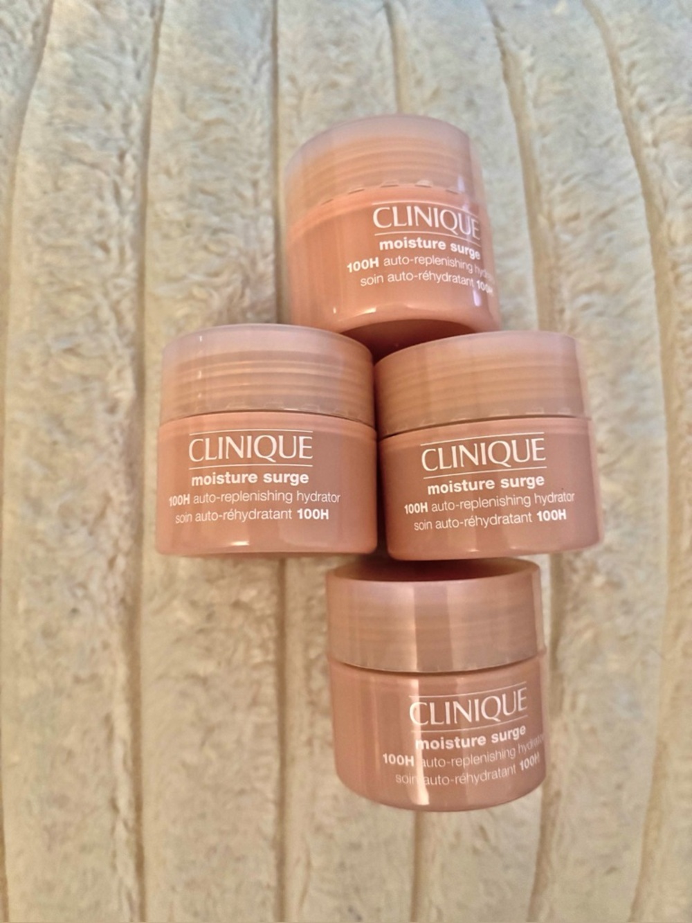 Clinique Moisture Surge 100H auto-replenishing hydrator, travel/sample size x 4